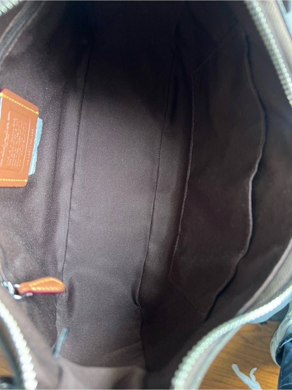 COACH Teri Hobo Bag in Maple Color - Picture 9 of 10